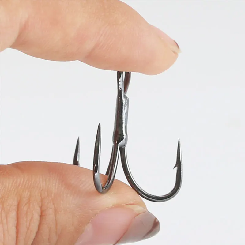High carbon steel 1#-12# sea fishing hook 2X octopus squid hook Three Triple Strong Fishing Hook