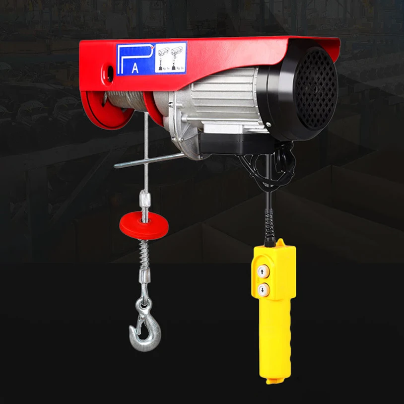 Mini Electric Chain Hoist Vital Lifting 1000kg  Single Phase 220v Pulley Wire Rope Electric Hoist