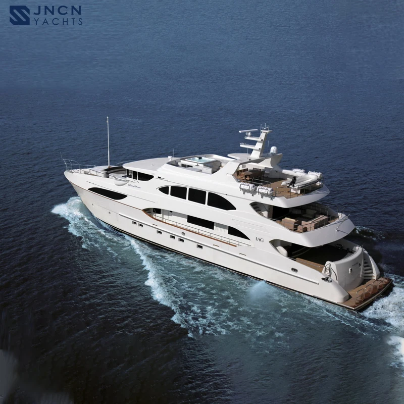 JNCN Yacht 132ft Luxury Super Yachts Classic Fiberglass Speed Boat with Prices