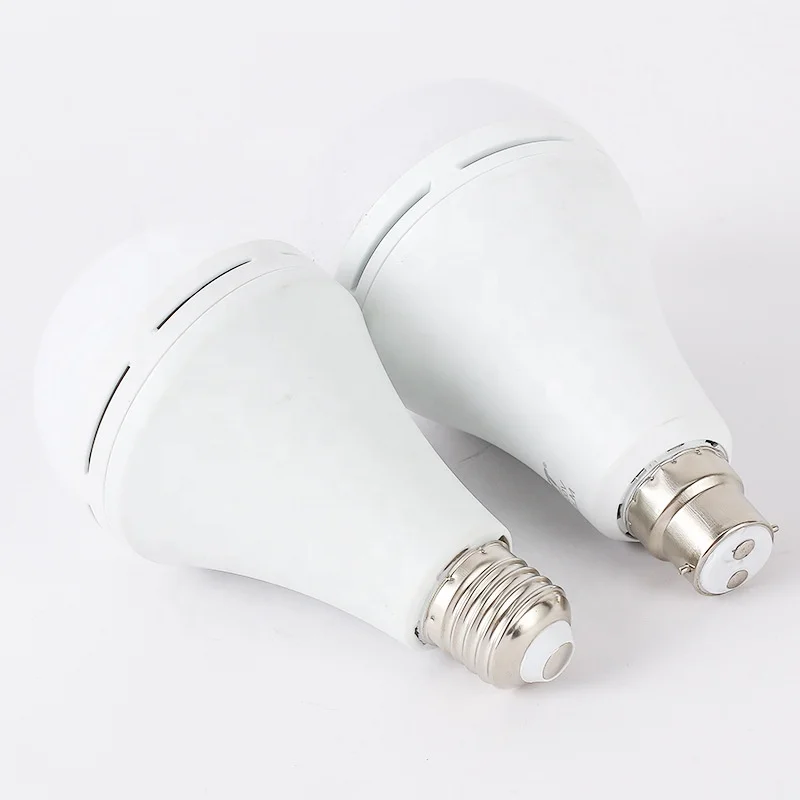 Hot sale white rechargeable manufacturing machine battery 9w lighting emergency raw material prices led bulb