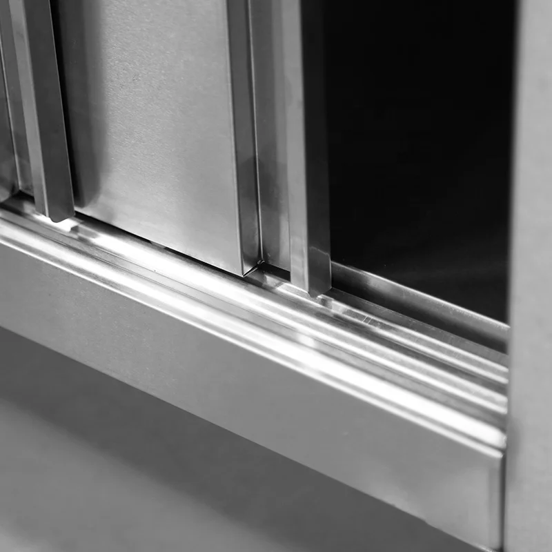 Сверхмощные пищевые двойные двери из нержавеющей стали, кухонный стол, стальной Рабочий стол с ящиками