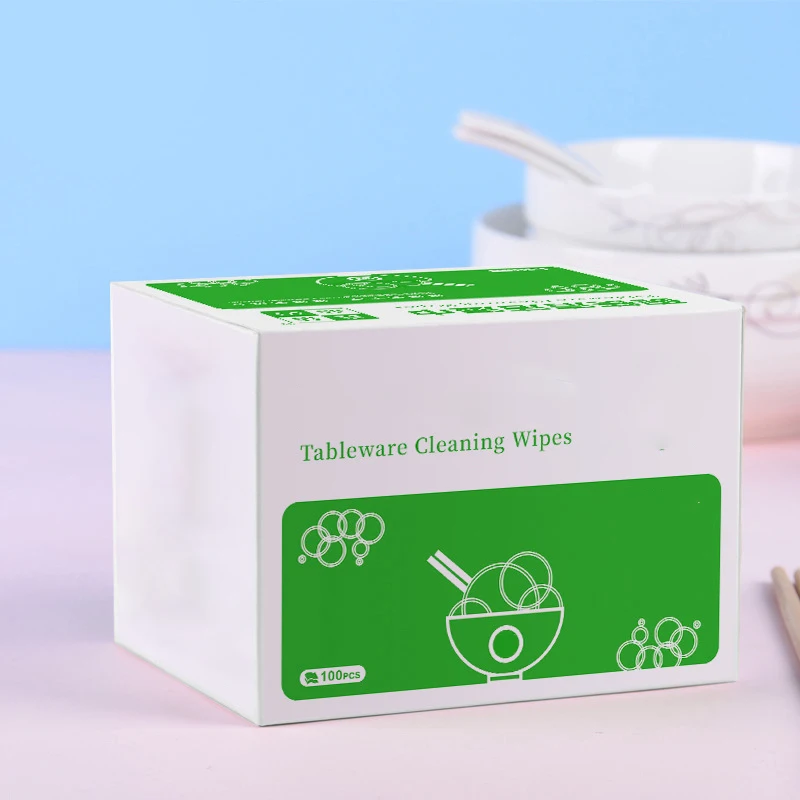 Custom Household Kitchen Wet Wipes Multi functional Kitchen Oil and Dirt surface Cleansing Kitchen Tableware Wipes