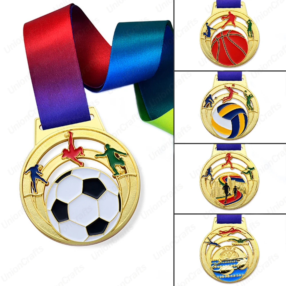 Medals to customize medallas race soccer basketball custom design sublimation blank metal sport award winners medals with logo