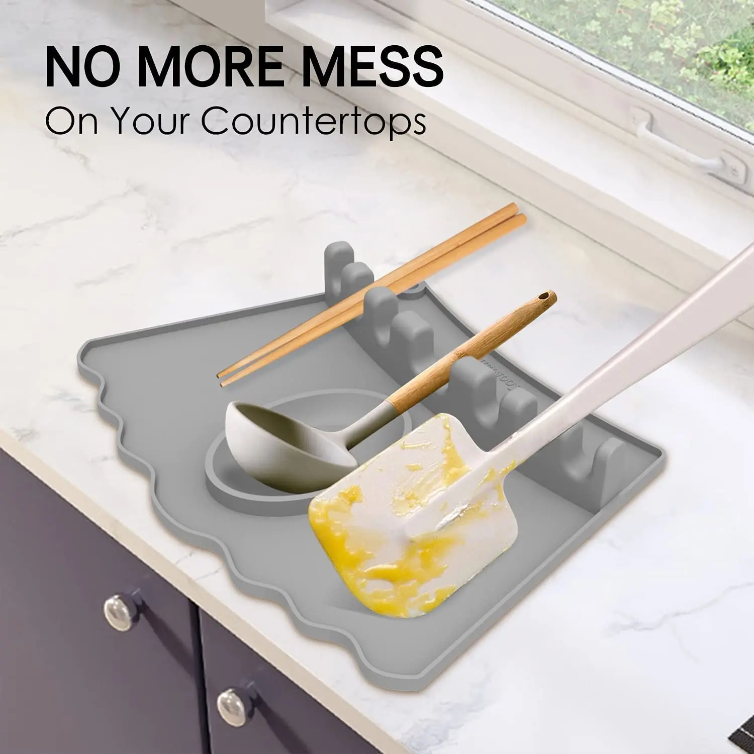 Высококачественная новая Нескользящая термостойкая кухонная утварь, подставка для ложки, подставка для ложки, держатели для посуды, силиконовая утварь с капельной подушкой