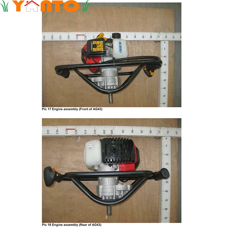 AG43 Gasoline Engine 43cc 4 Stroke Petrol Gas Earth Auger Post Hole Digger Power Ground Drill Digger Machine with CE
