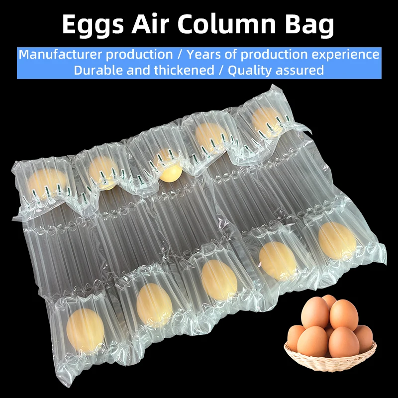 Packing air bubble film protect travel manufacturer wine inflatable air column bag packaging for fruit duck eggs milk powder