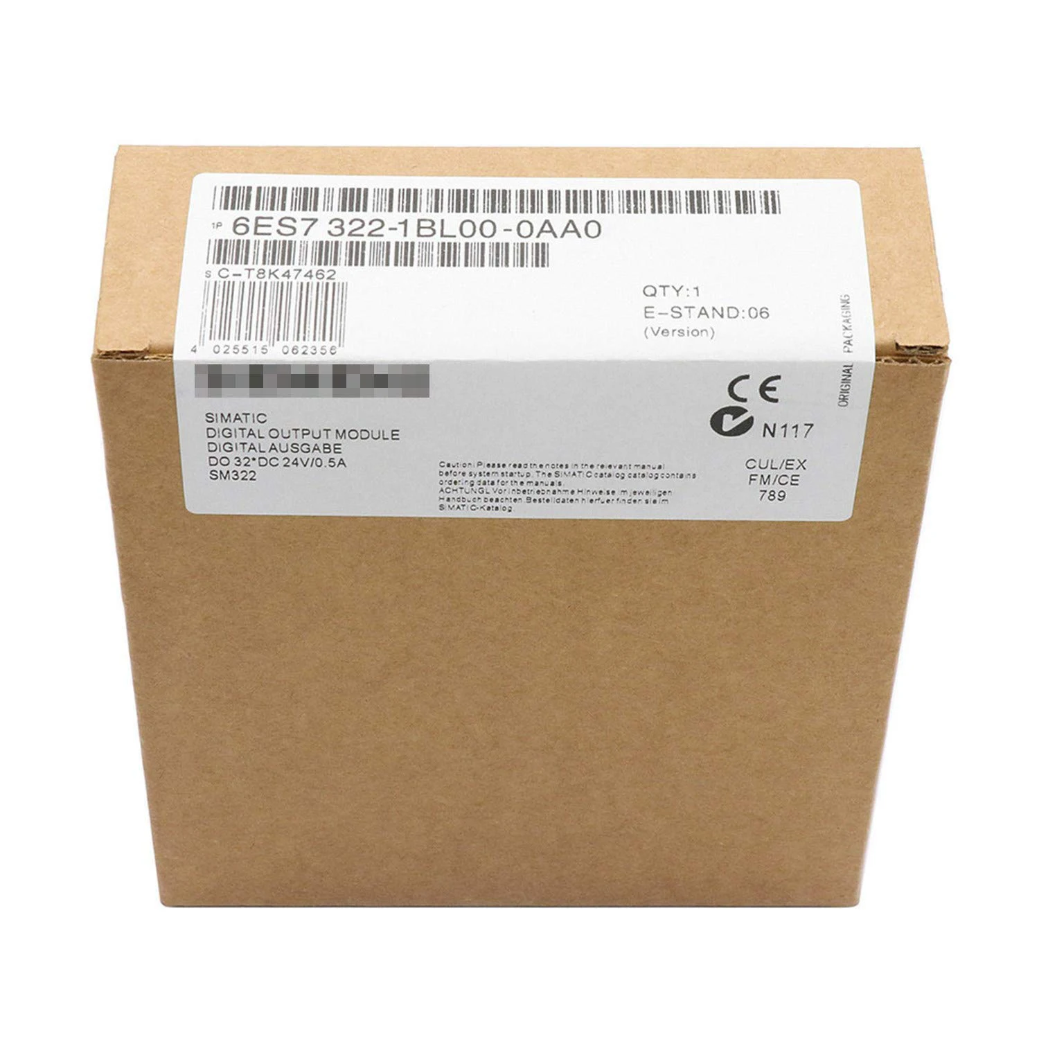 6ES7322-1BL00-0AA0 6ES7 322-1BL00-0AA0 SIMATIC S7 Output PLC Module New / Used condition in stock