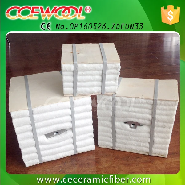 CCEWOOL high temperature fire resistant ceramic fiber module for heat treatment furnace