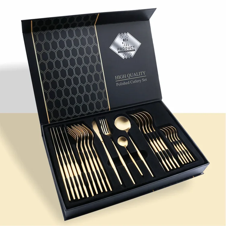 Wholesale 410 cutlery set stainless Steel Dinnerware Business Banquet Flatware Set