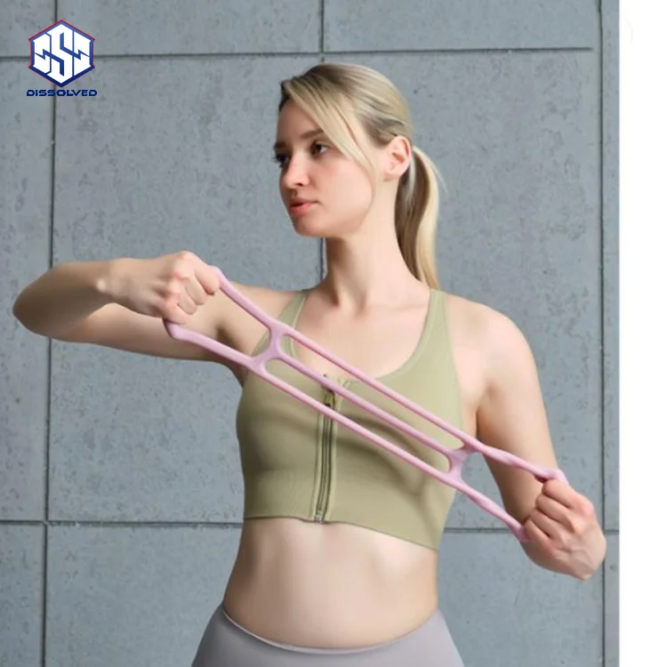 New Fitness Yoga Band Rubber Elastic Band TPE Muscle Weight Loss Shaping Resistance Chest Expander Rope