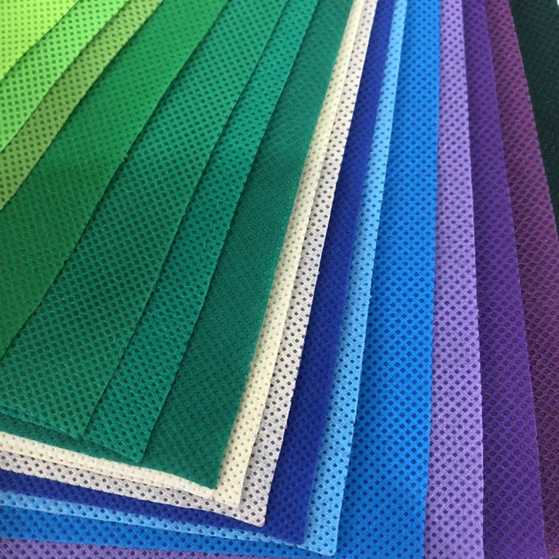 Wholesale Eco Friendly SMS PP Dyed Laminated Spunbond Material Waterproof Non Woven Fabric For Home Textile Medical Agriculture