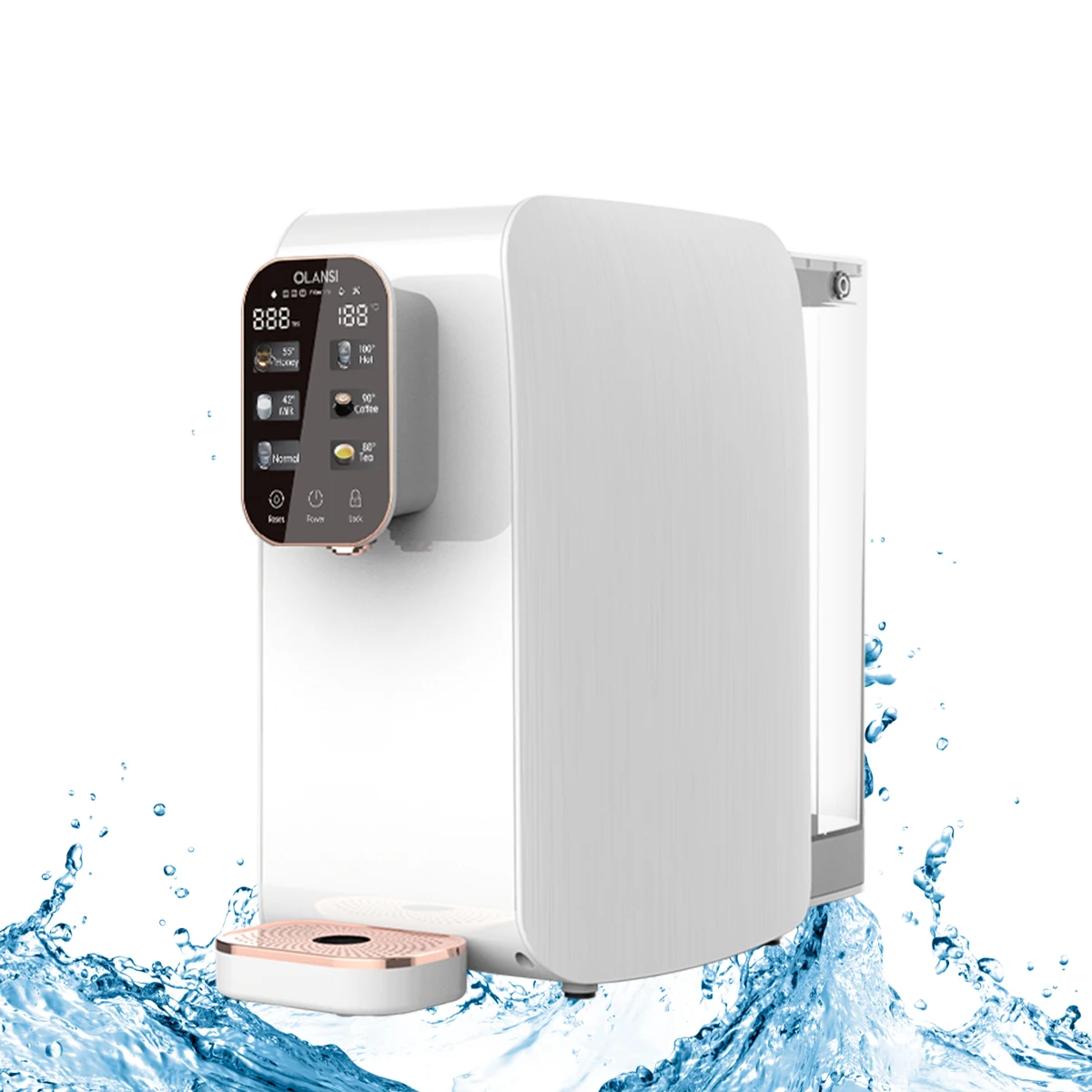 install free Countertop PAC RO CF filter water dispenser electric cooler cleaner smart home water purifier