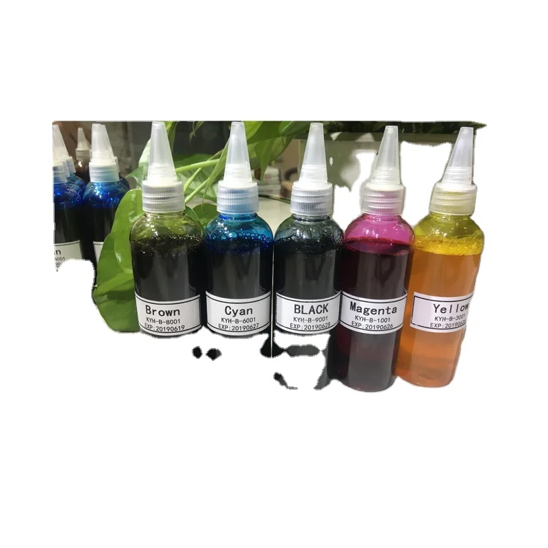 Wholesale Custom Label Pack 4 Colors Food Ink 100ml Bottle Edible Inkjet For Cake Coffee Printers Refill Bottles Water-based