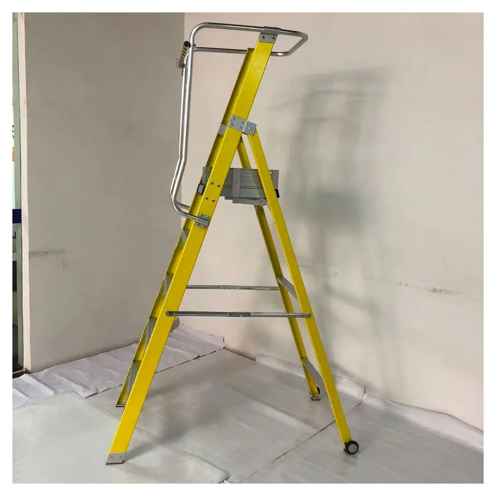 PRIMA Aluminum Telescopic Ladder 4.8M Household Step Ladder Telescopic Fiberglass Ladder