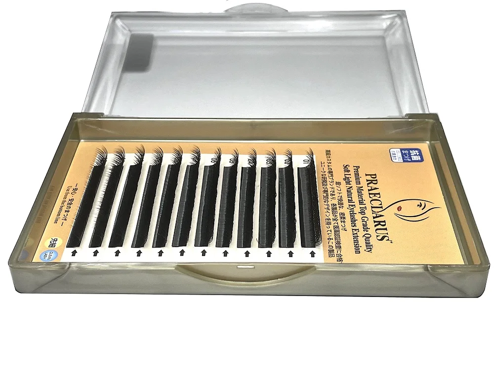 High quality 0.07mm Premade volume fans eyelash extensions 3D W Lash J B C D DD Curl qingdao eyelash