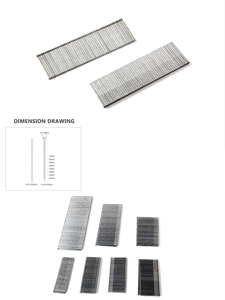 Chinese Factory T Nail Series For Furniture Sofa Durable Customized Galvanized Nails OEM ODM Pneumatic Nails