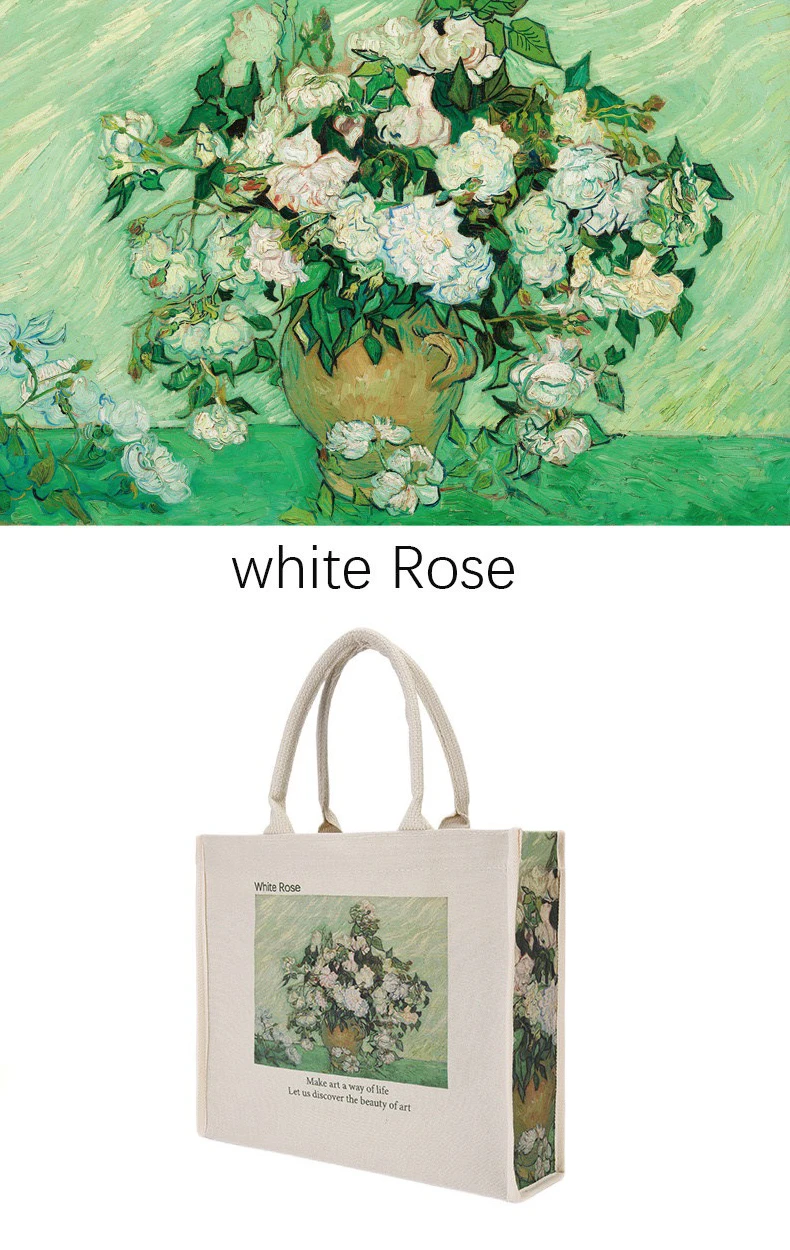 Wholesale sublimation color custom classic printed handbag beach bag cotton canvas tote shopping bag with zipper pocket button