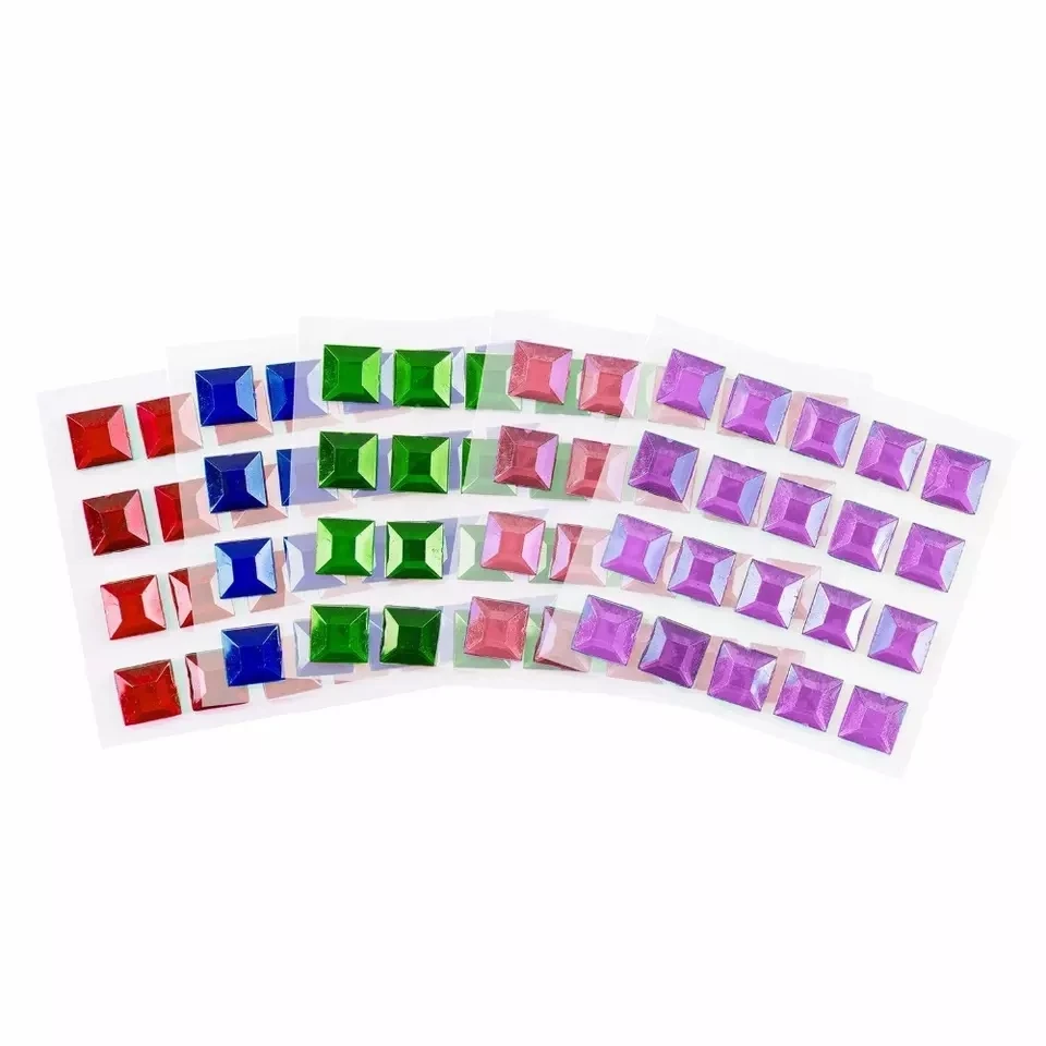 Customized good price self adhesive pearls and rhinestone stickers