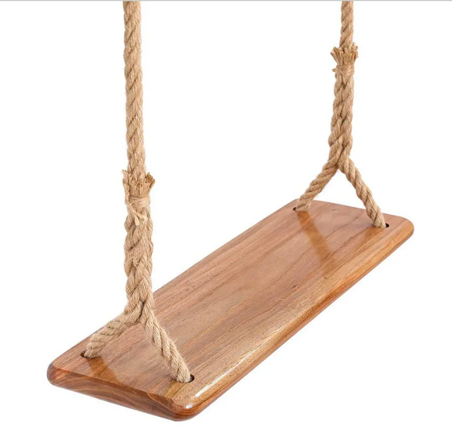 Spray Paint  Hemp Rope Simple Solid Pine Surface Smooth Wood Swing Can Be Customized