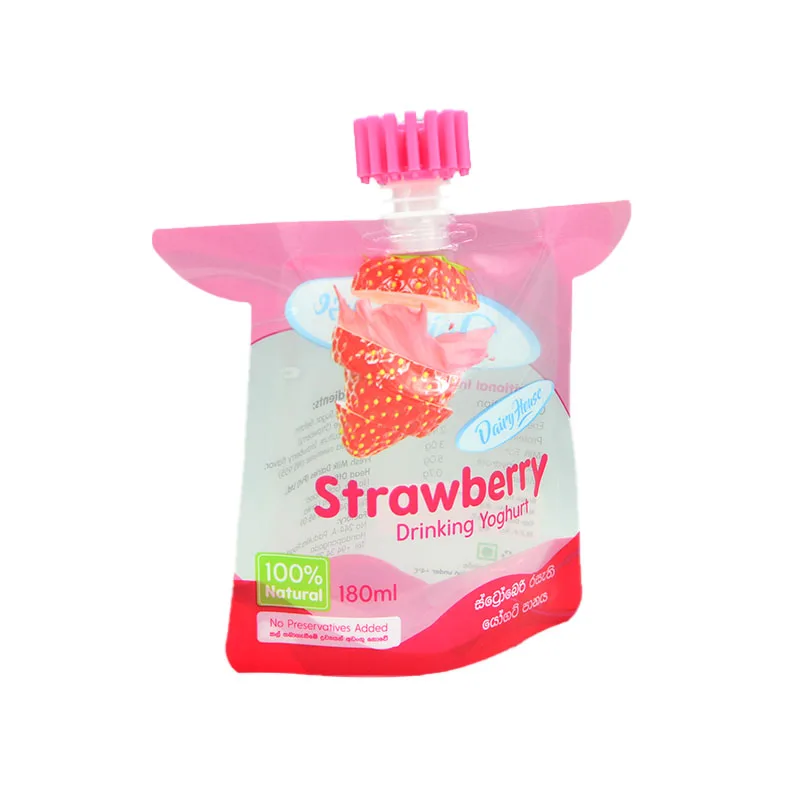 Biodegradable Manufacturer Custom Sizes Special Shape Spout Pouch Sun Cream Shampoo Doypack Liquid soap Packaging Bag