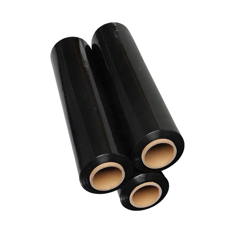 stretch film with extended core plastic wrap pe roll protective jumbo stretch film black