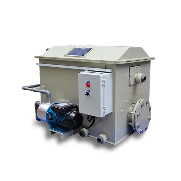 Aquaculture SS 316 micro filter screen 30 m3 8000 gallon rotary drum filter for pond