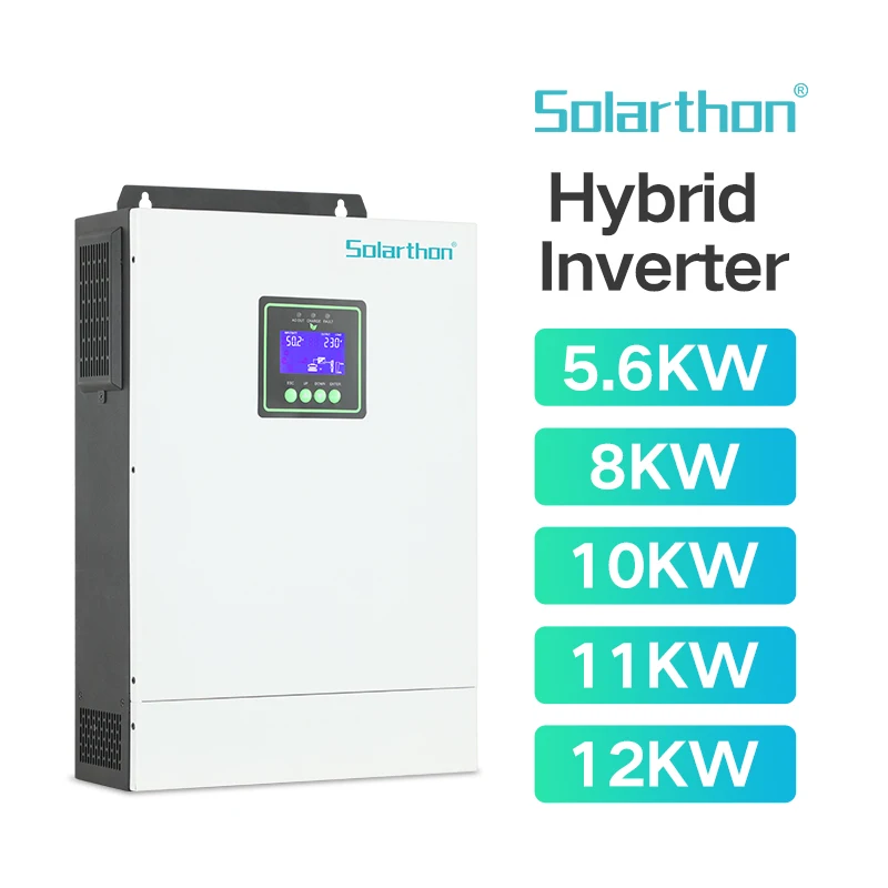 Soalrthon 10KW Solar Hybrid Inverter 51.2VDC 10000W Single Phase 10Kv Solar Panel Inverter 10KW Price