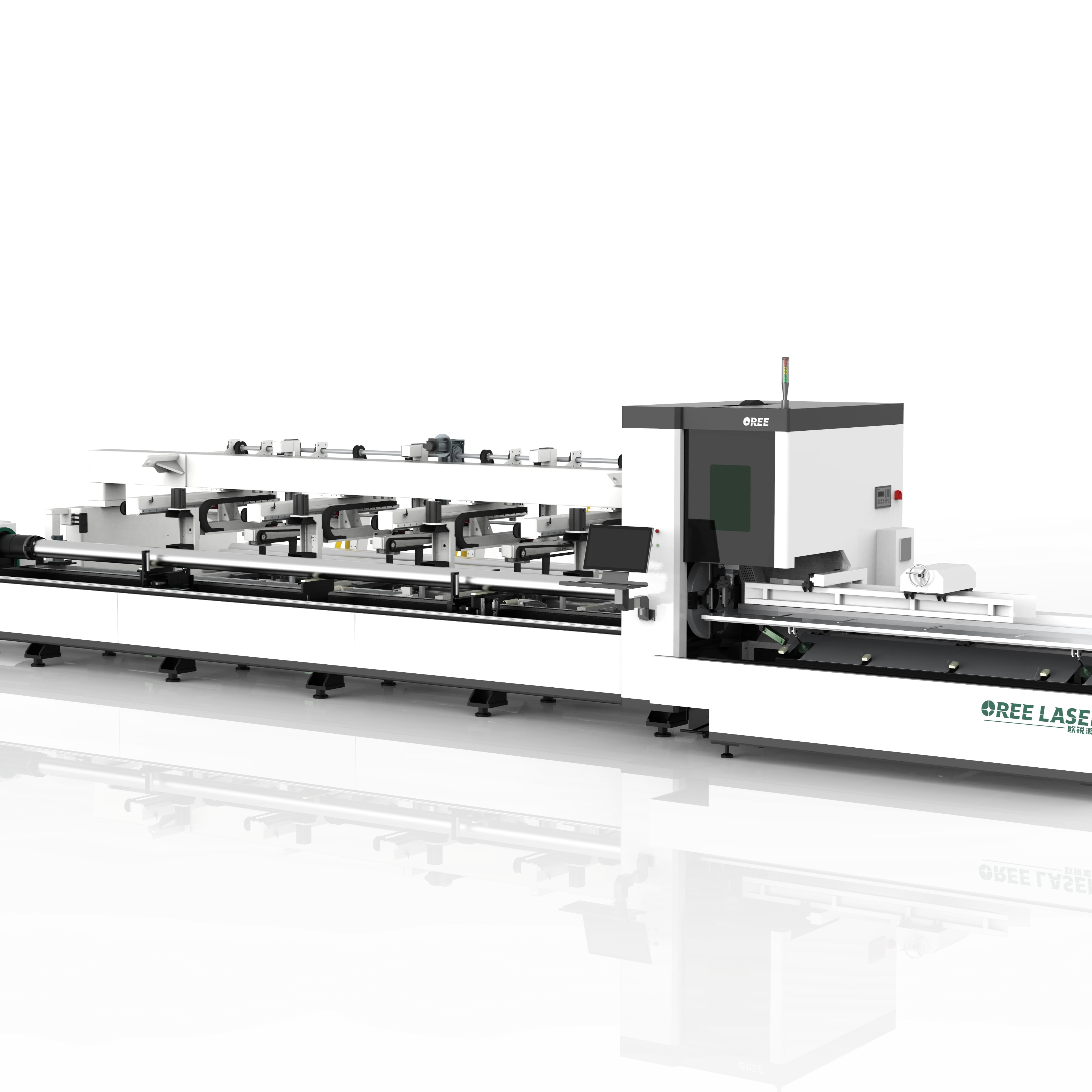 Correction Device Upgrade Bus System Efficient Auto Lubrication Fiber Laser Pipe Cutter