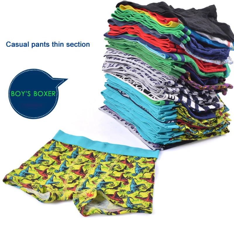 Оптовая продажа, хлопковые боксеры Leica для мальчиков, нижнее белье для детей в европейском и американском стиле