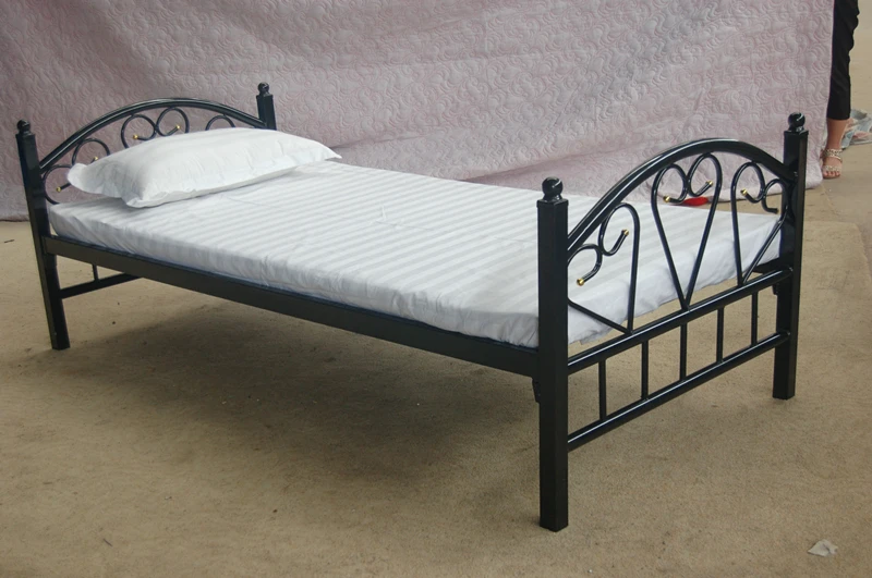 Dubai Qatar hot sale model bed frame metal single bed
