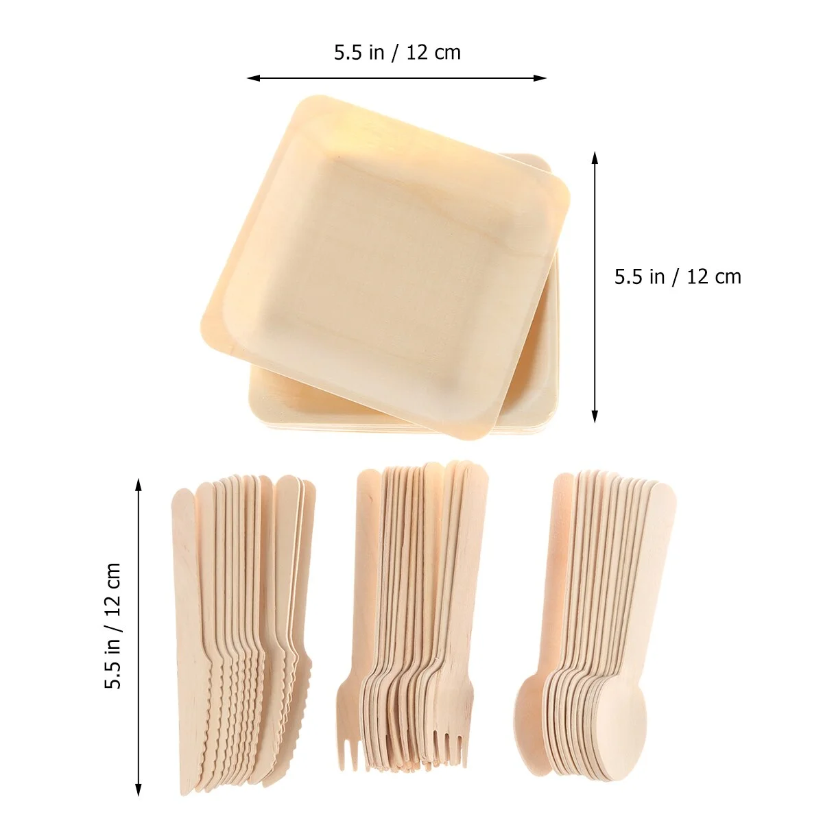 Disposable natural areca palm leaf plate bowl tray and banana leaf plates cutlery palm leaf tableware