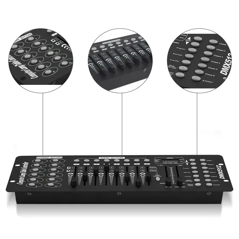 Small Dmx Led Light Control Professional 192 Channel Led Stage Light Dimmer DMX512 Console DMX 512 Controller