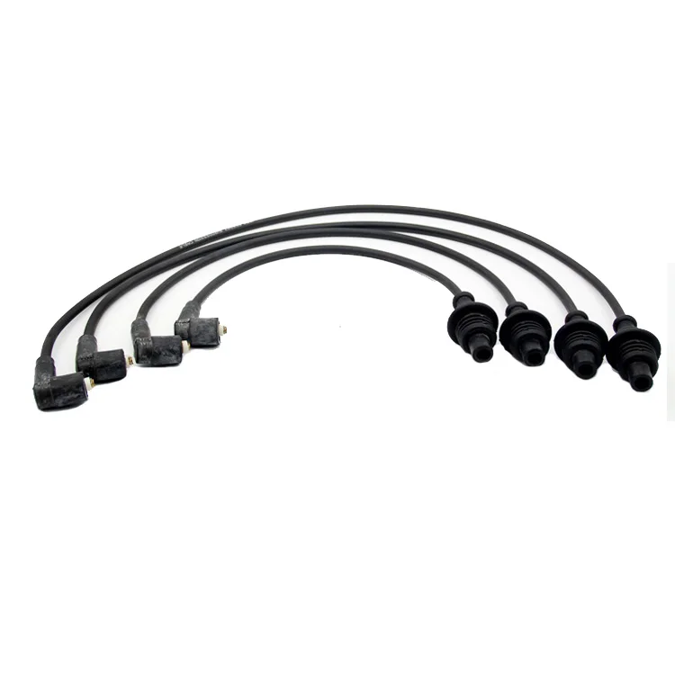 Silicon Ignition Cable Car Spark Plug Wire Set For PEUGEOT 405