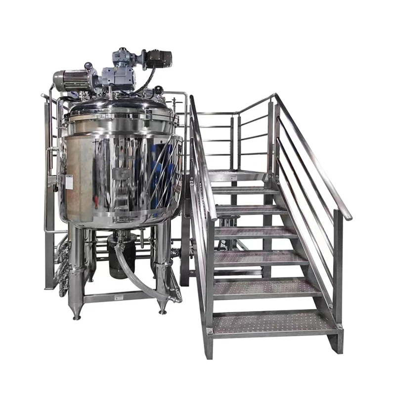 vacuum liquid soap cosmetic high shear mixer emulsifying homogenizer emulsifier making machine