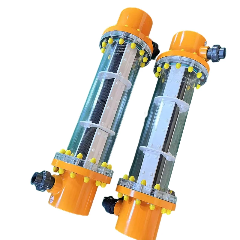 Clean stock 1000g  sewage treatment titanium anode with shell, Sodium hypochlorite generator Ru-Ir coating with DC power