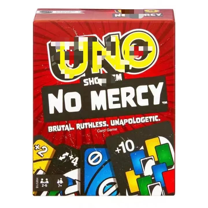 Party Playing Game Wholesale Full Ranges 112 Cards Unos Card Game Filp Wild Marios 2024 Ama Zom Hot Sale UNOS No Mercy Family GL