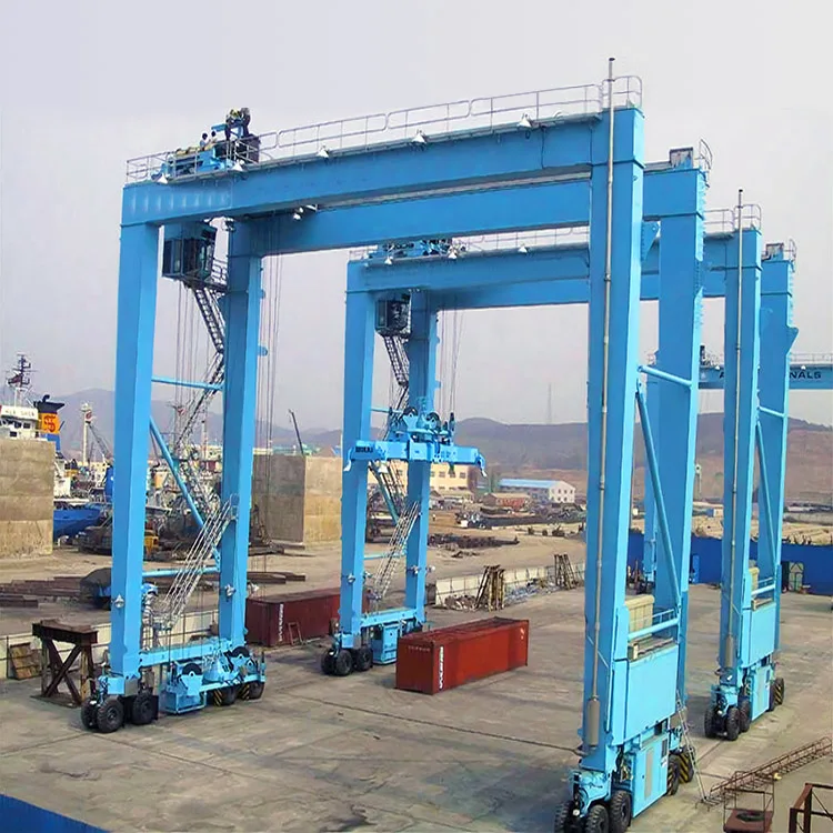 30ton 35ton Portable Container Rubber Tyre Gantry Crane 40ton Seaport Rtg Crane 45ton Straddle Carrier for Sale