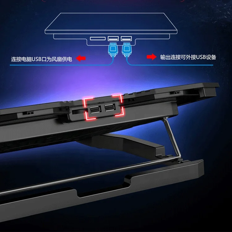  Охлаждающая подставка Ice coorel для ноутбуков с 5