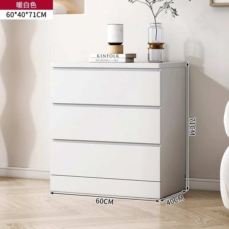 Furnulem Tall Dresser with 6 Drawers Nightstand for Bedroom Bedside Furniture with Fabric Drawer