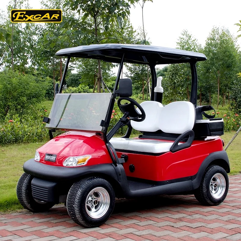 2 Seats Electric Golf Cart with 48V DC system hot for sale with solar roof