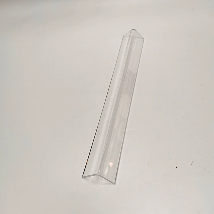 Customized L Shaped Hot Bending Clear Acrylic Display Shelf