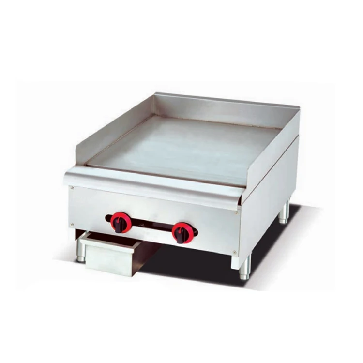 60-120 Gas Griddle Iron Plate 16mm Commercial extension style three gas flat grill