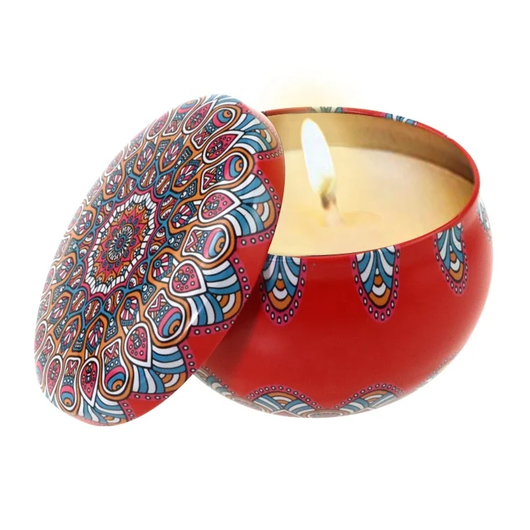 Ready to ship! 4 things. Boxed, Mon/Orange Scents Pairs, Luxury Metal Tin, 4.4 Oz, Scented Soy Candles, Gift Set