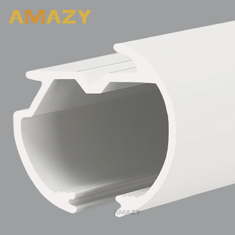 Modern Luxury Heavy Duty Bendable Aluminium Curtain Rail Track Ceiling Mount Curtain Rod With Strong Gliders