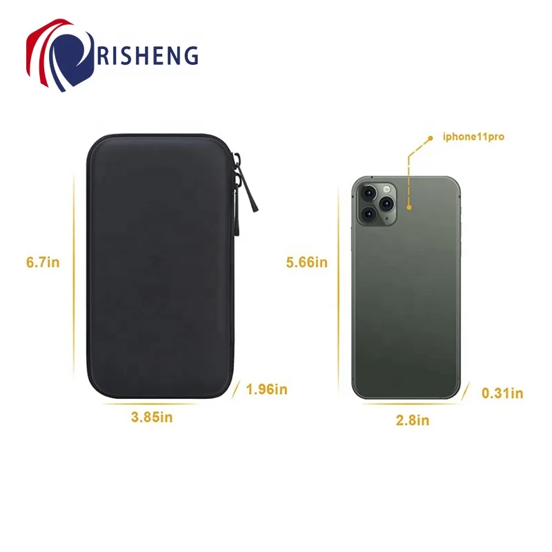 PU Carrying Hard Protective Travel Case Impact Resistant for MacBook Air Pro Charger Electronic Accessories Case Wallet