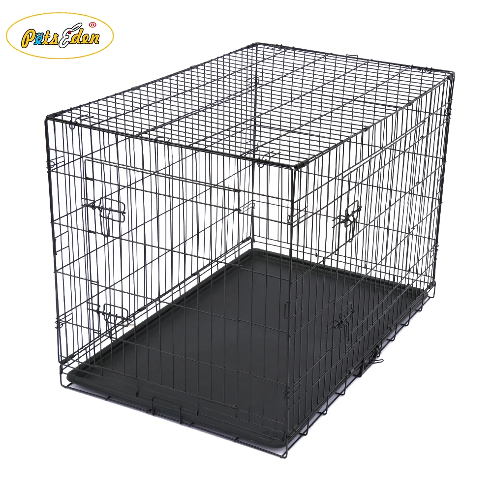 In stock Large Size Folding Mesh Metal Pet Dog Cage For Sale