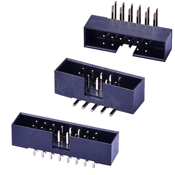 Lycn 2.00mm Pitch High Quality 6-64pin Customized pin Dual Row Box Header Connector Right Angle Dip Type SMT Type for PCB
