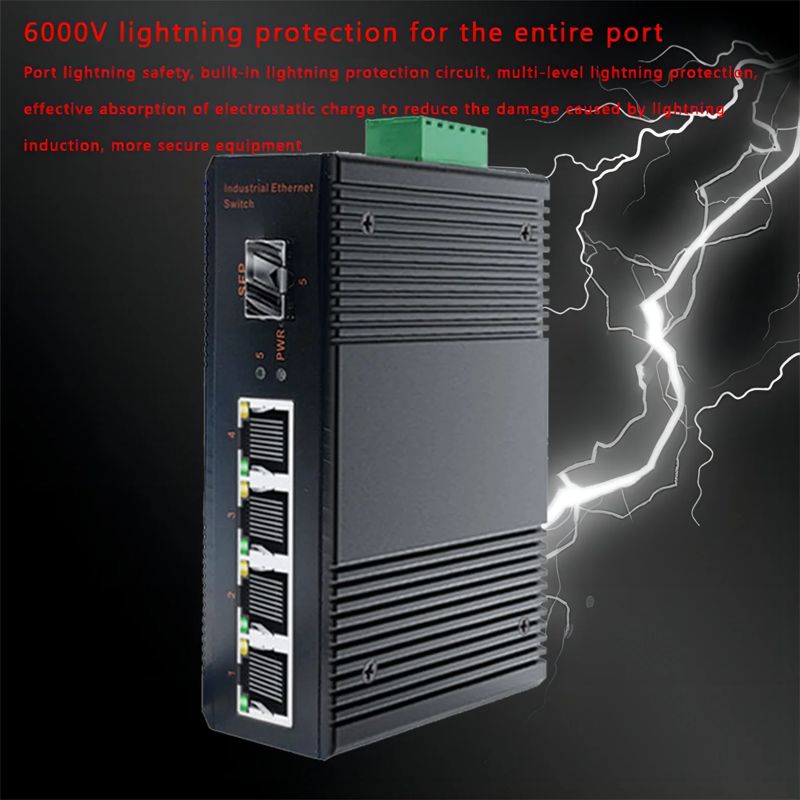 Fiber Optic Switch Industrial 100mbps/Gigabit Ethernet Switch for Security Surveillance Camera gigabit switch with sfp