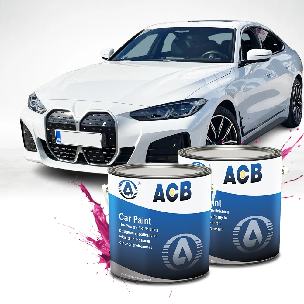 ACB 1k Automotive Refinish Basecoat Silver Color Car Paint Repair Competitive Price Refinish Auto Paint And Mixing Machines