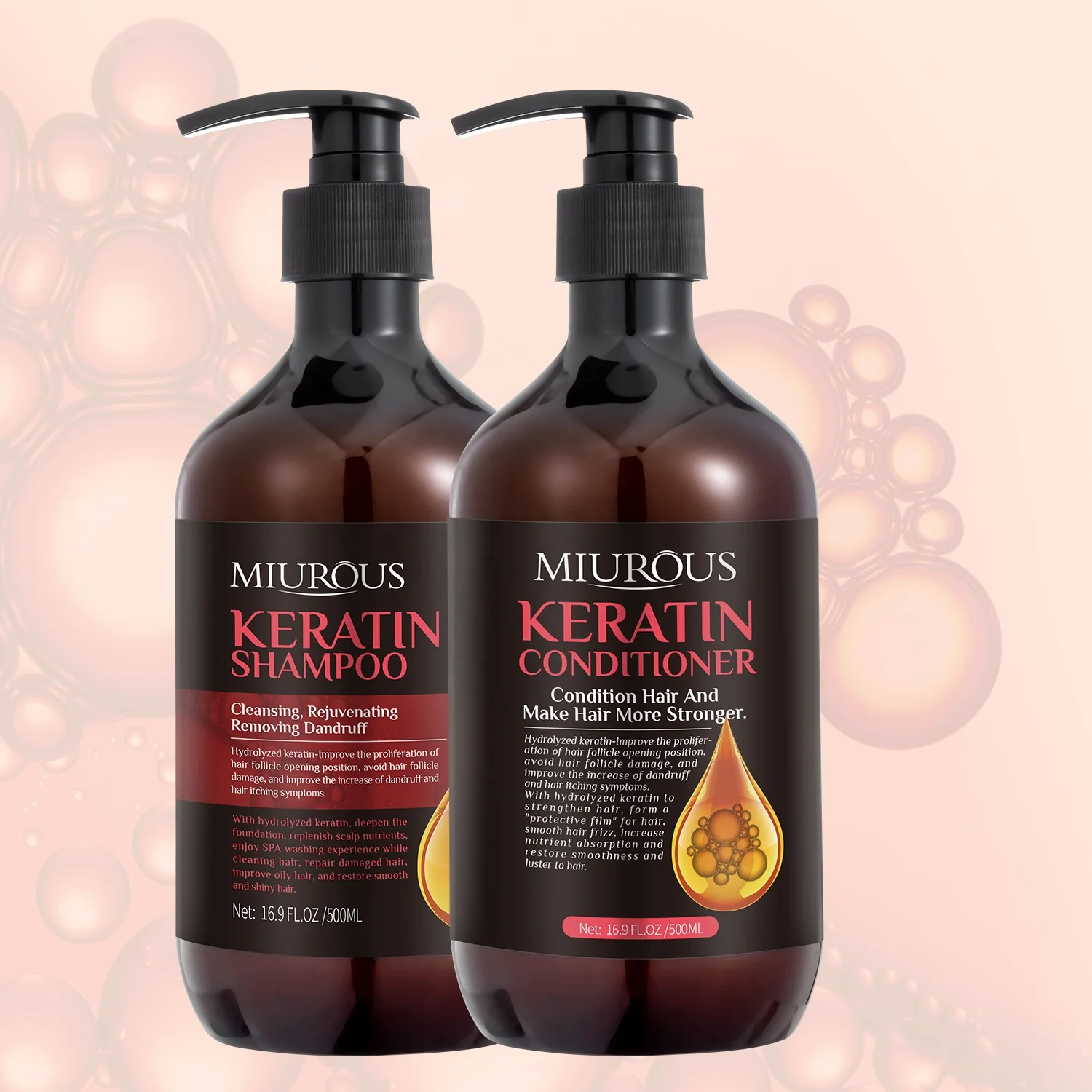 Private Label Organic Clarifying Dandruff Smoothing Moisturizing Moroccan Oil Biotin Shampoo Hair Set For Black Women